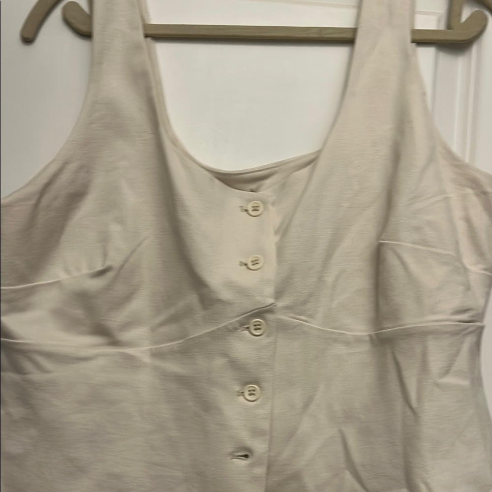 a new day Cream Button-Front Top - Picture 2 of 3